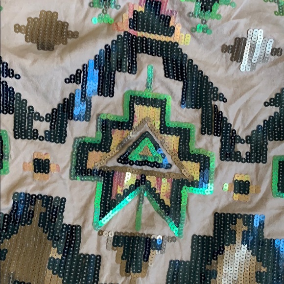 Express sequined mini skirt - Picture 4 of 4